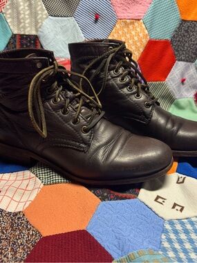 Frye Women’s Brown Leather Lace-Up Ankle Boots